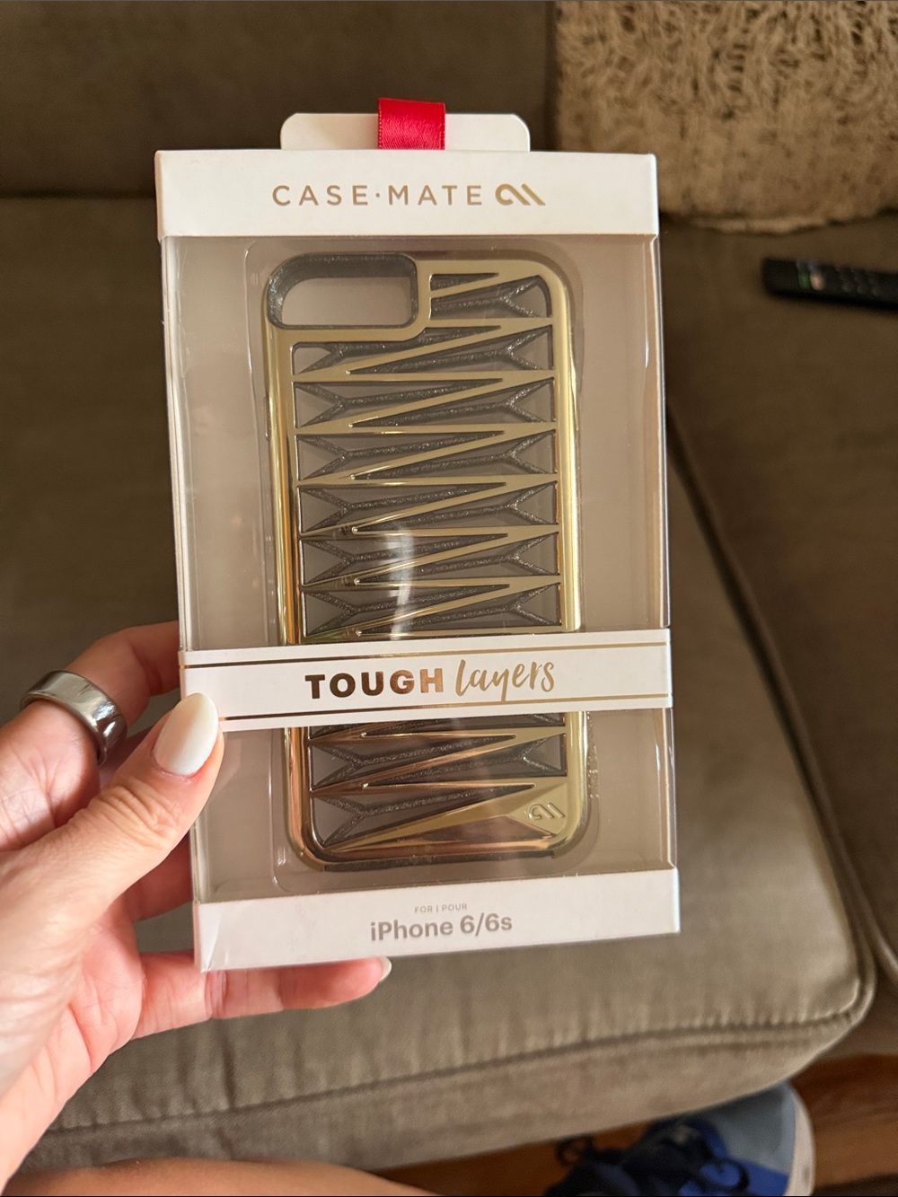 case-mate Tough Layers iPhone 6/6s Case - Gold and Black